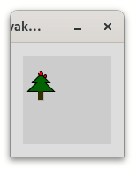 tiny pine tree drawn in a very simple manner