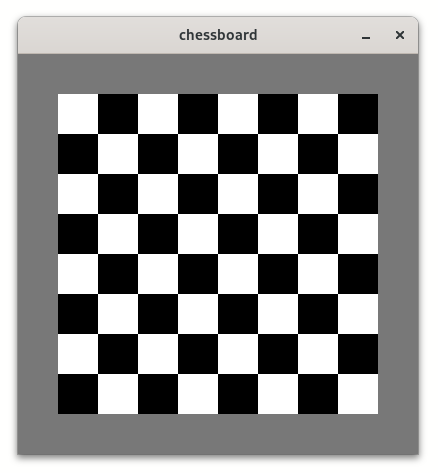 A Standard 2D chess board